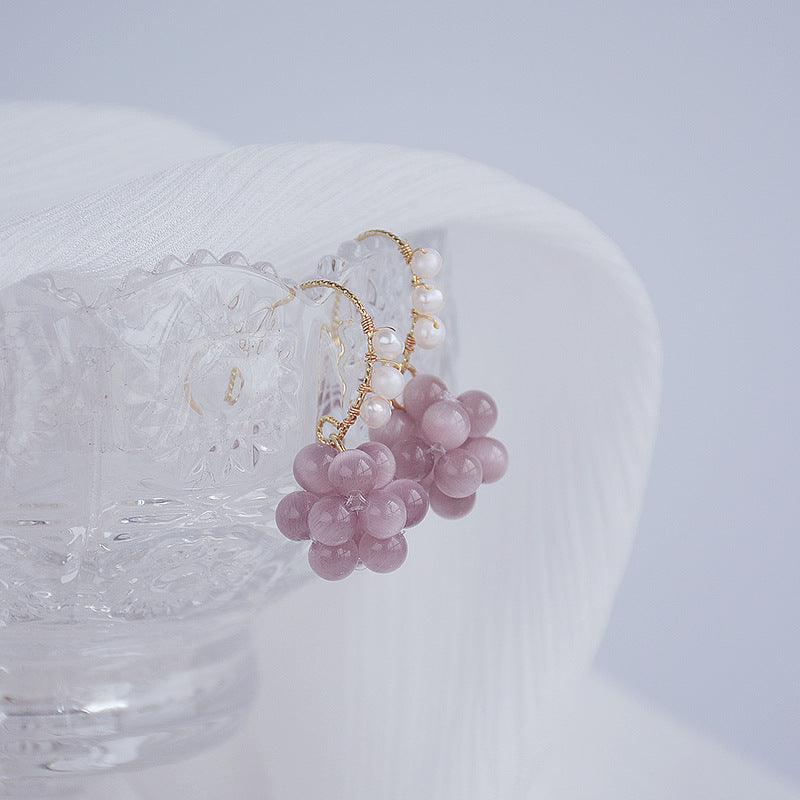 [] Grape Earrings