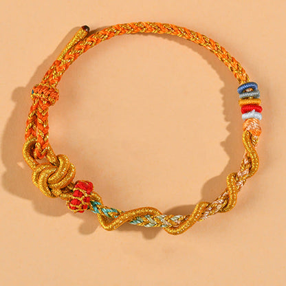 Colorful String Snake Dragon Year of the Snake Luck Bracelet