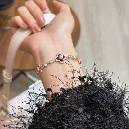 Crimson Blossom Bracelet