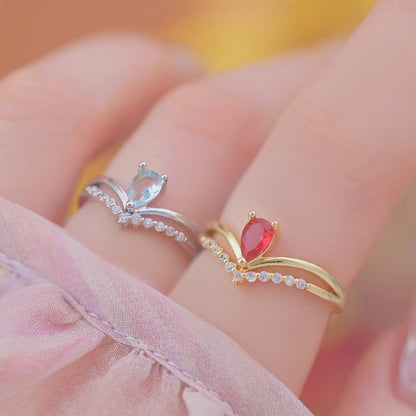 Crimson Crown Ring