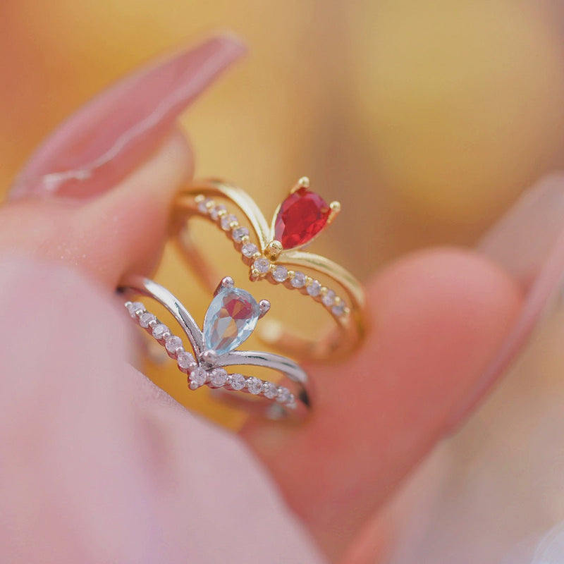 Crimson Crown Ring