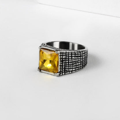 Crystal Signet Ring