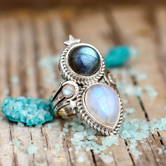 Cosmic Moonstone Ring