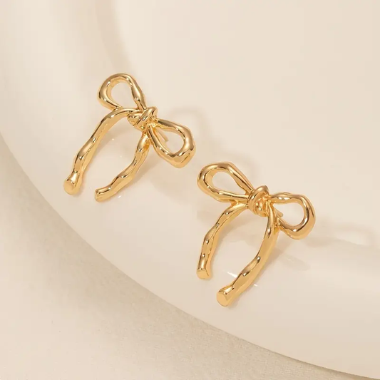 Golden Tie Earrings