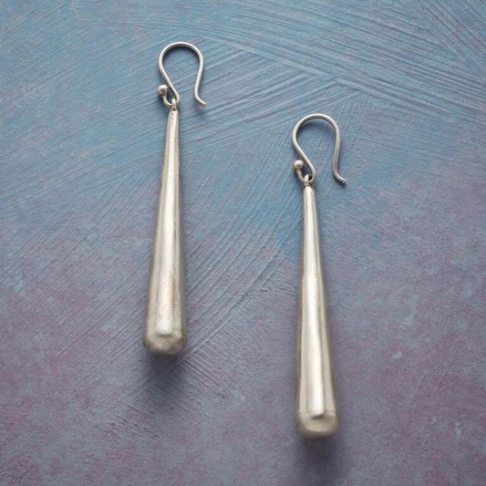 Silver Stick Earrings