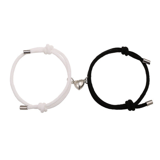 2pcs Love Magnetic Couple String Strength Bracelet