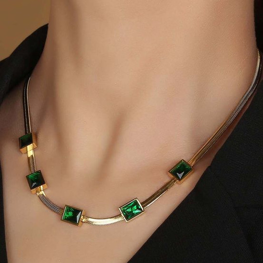 Green Zirconia Necklace
