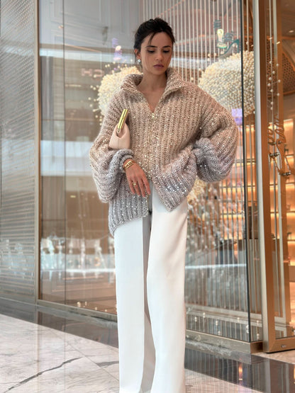 A Vintage Style Cardigan with Delicate Timeless Details