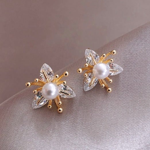 Pearl and Crystal Earrings