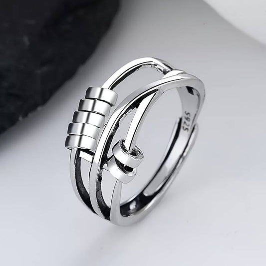 Silver Tree Layer Ring