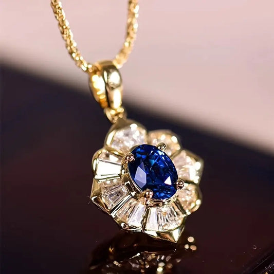 Kavella Noctazure Exquisite Gold Necklace