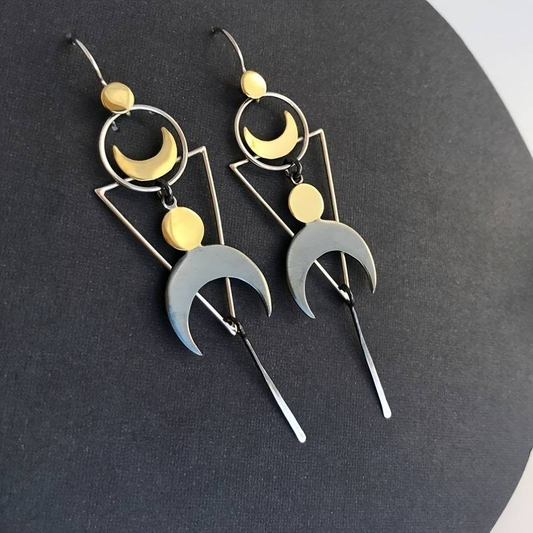 Moon Dangling Earrings
