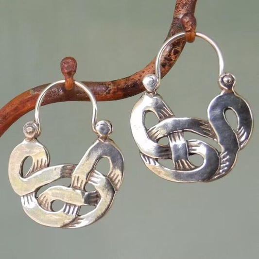 Irregular Earrings in Silver
