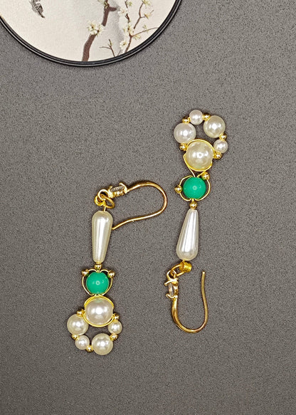 Diy Ring-shaped Pearl Original Design Drop Earrings