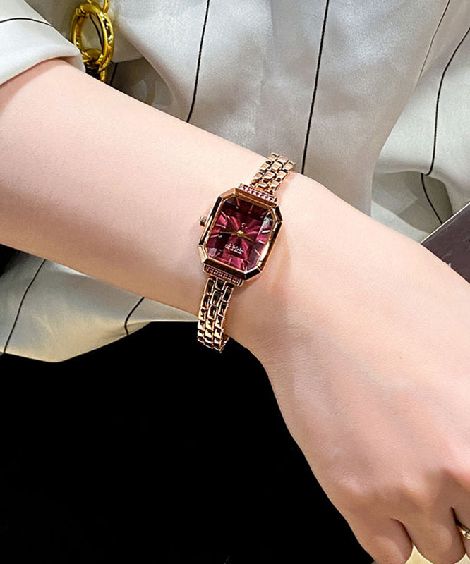 Green Overgild Hardlex Crystal Waterproof Watch