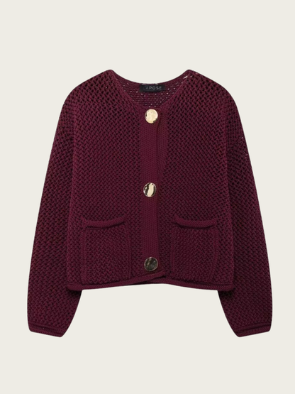 A Vintage Style Cardigan with Delicate Timeless Details