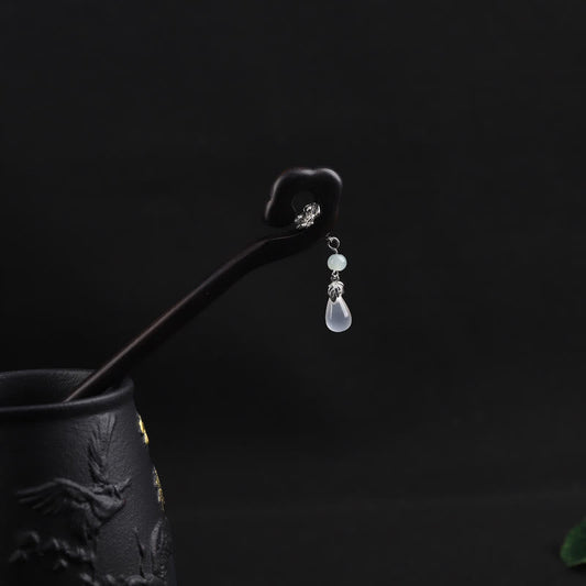 Ebony Courage Hairpin | Traditional Chinese Hairpin 17cm
