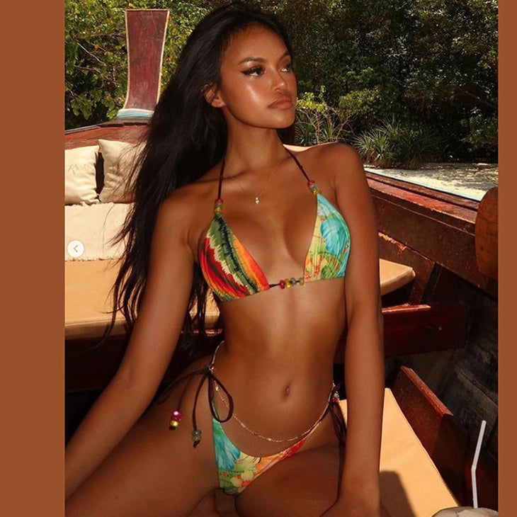 A Vintage Style Bikini with Delicate Timeless Details