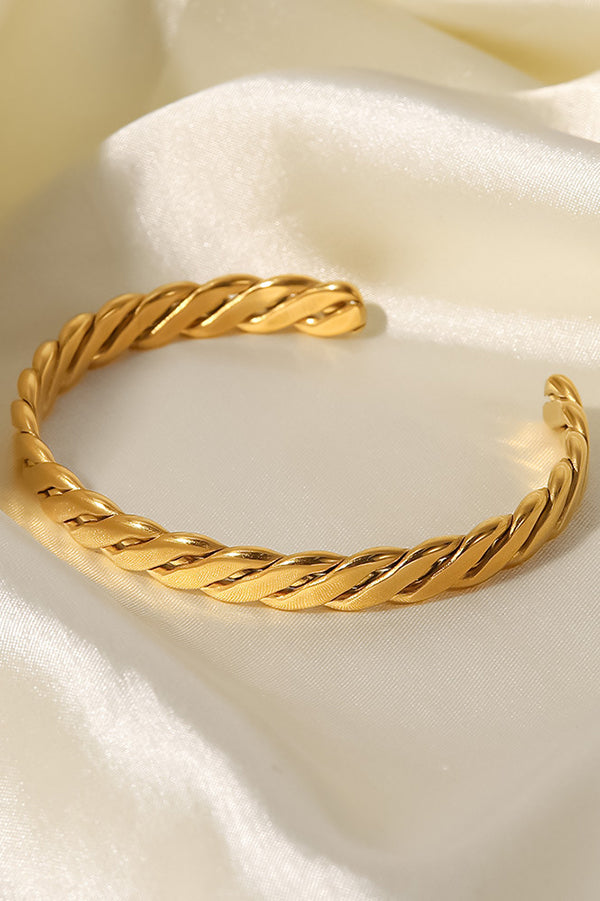 Retro Stainless Steel Gold Bracelet
