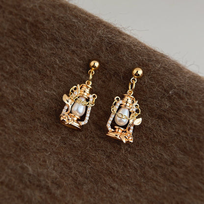 Enchanted Rose Lantern Earrings