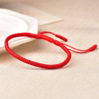 Tibetan Red String Bracelet 20-28cm | Spiritual Protection