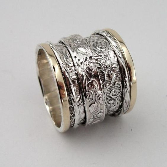 Gold & Silver Ivy Ring
