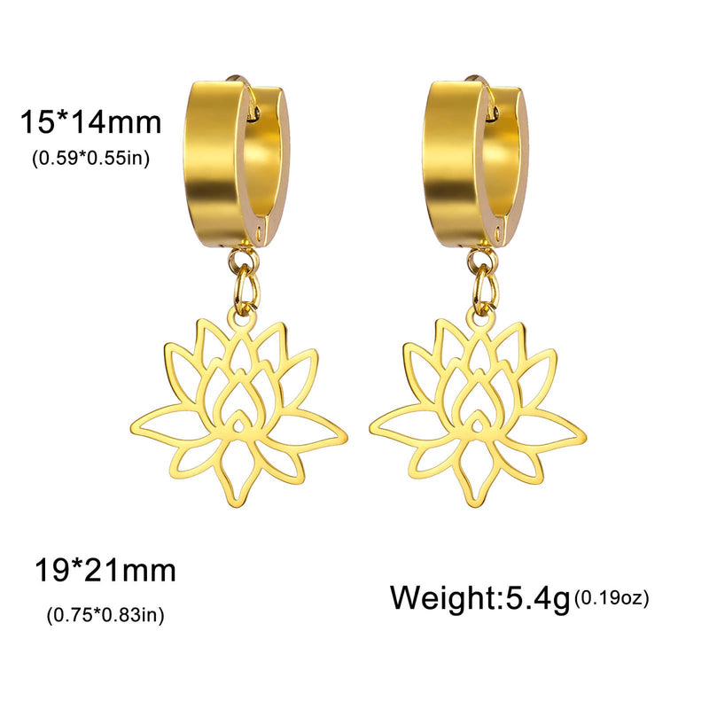 Lotus Radiance Bloom Earrings