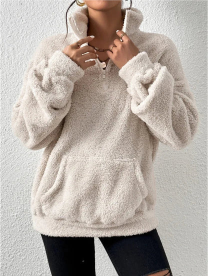 Oriana® | Comfortable soft zip sweater