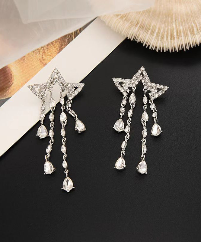 Tassel Earrings Meteor Zircon Long Exaggerated
