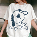 Comstylish Cute Puppy Pattern Printed Short-sleeve T-shirt