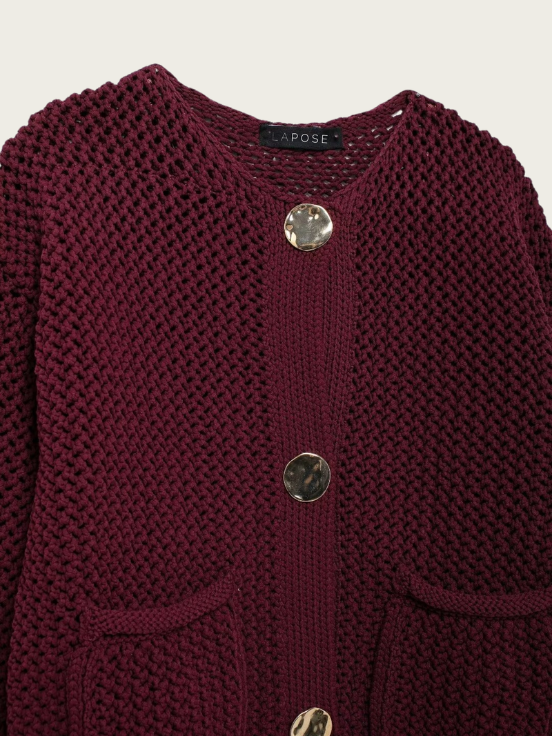 A Vintage Style Cardigan with Delicate Timeless Details