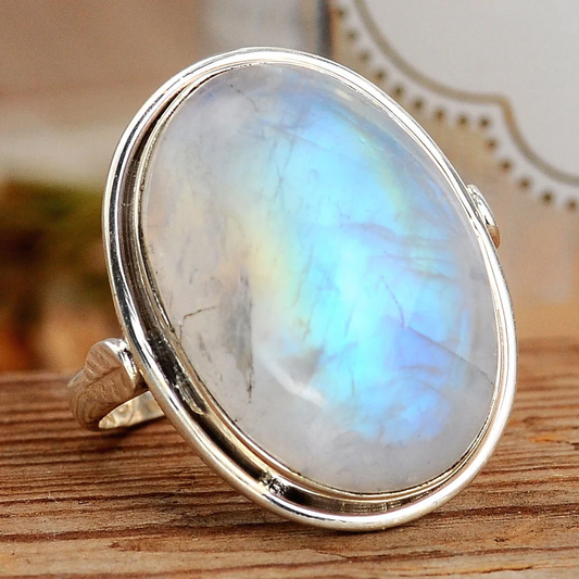 Oval Moonstone Ring