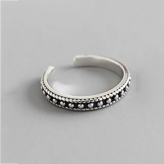 Silver Beads Ring