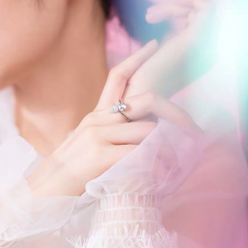 Mermaid Moonstone Ring