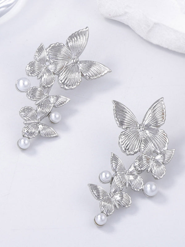 Butterfly Shape Shiny Earrings Accessories