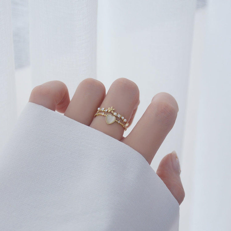 Sandy Heart Ring