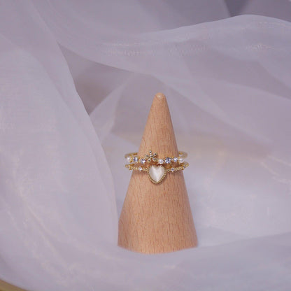Sandy Heart Ring