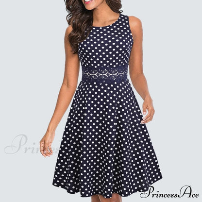 Navy And Dots
