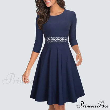 Navy Three Quarter