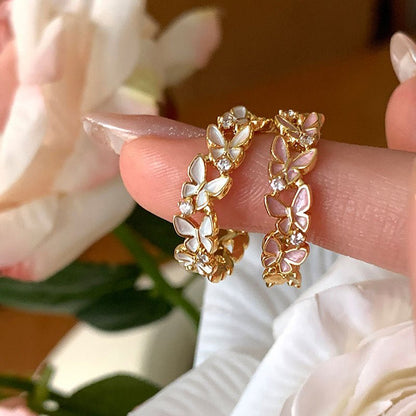 Fluttermist Ring in Pink
