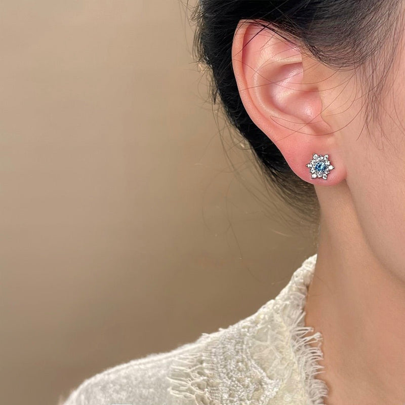 Frosted Snowflake Earrings