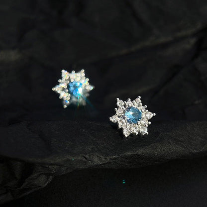 Frosted Snowflake Earrings