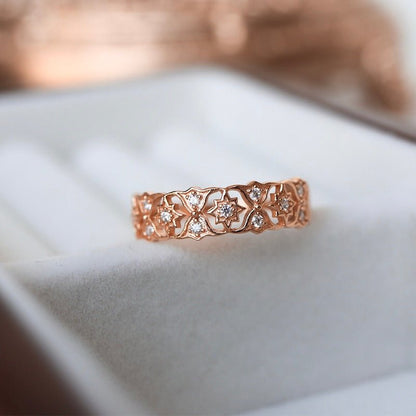 Gilded Filigree Ring