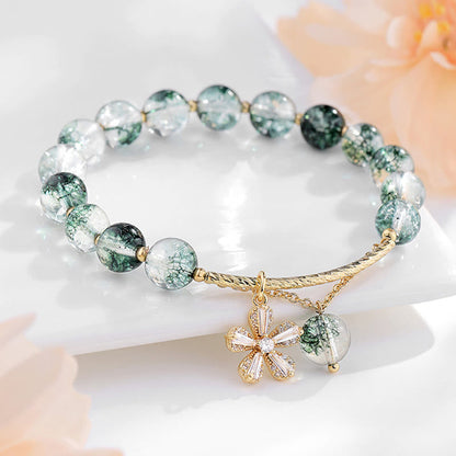 Green Phantom 14k Gold Confidence Charm Bracelet