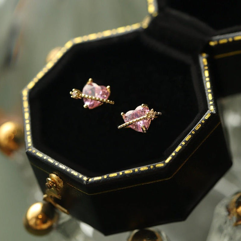 Marlene Heart Stud Earrings