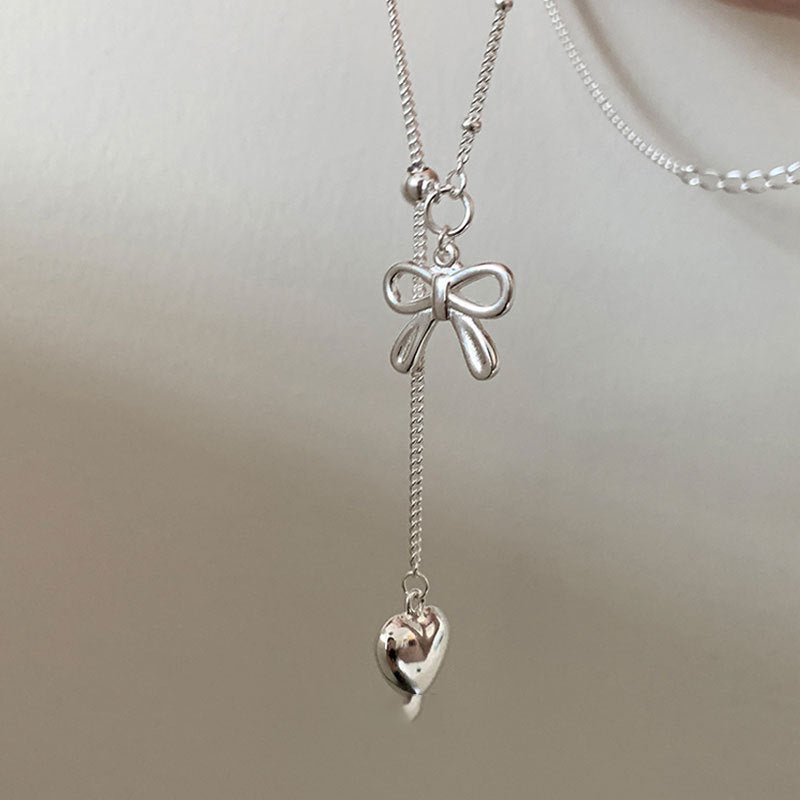 Heartstring Bow Necklace