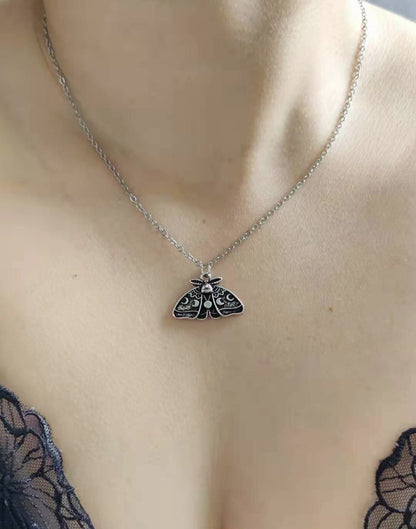 Lunar Moth Renewal Necklace