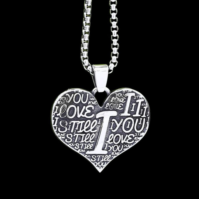 I Still Love You Endlessly Heart Pendant