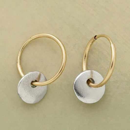 Gold and Silver Earrings
