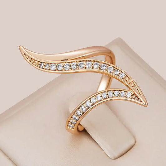 Ring With Diamonds in Gold